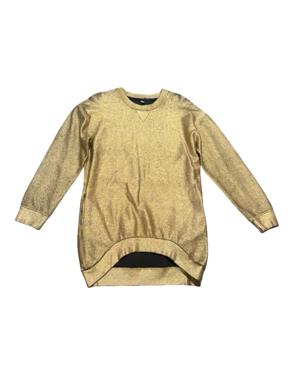Faith Connexion Gold Cotton Sweatshirt Tunic